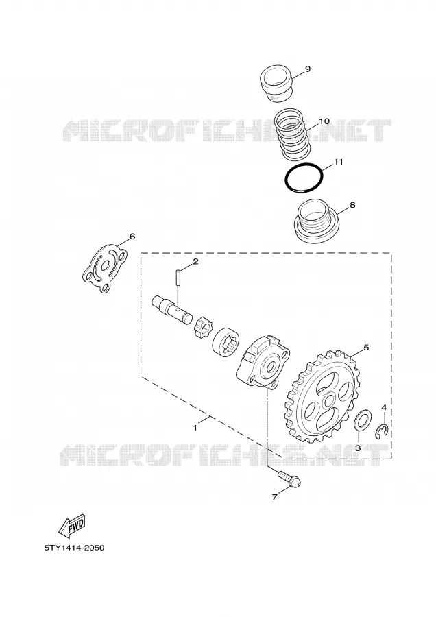 OIL PUMP Yamaha SCOOTER 125 2006 CYGNUS  XC125
