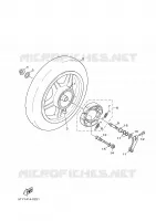 REAR WHEEL for Yamaha CYGNUS 2008