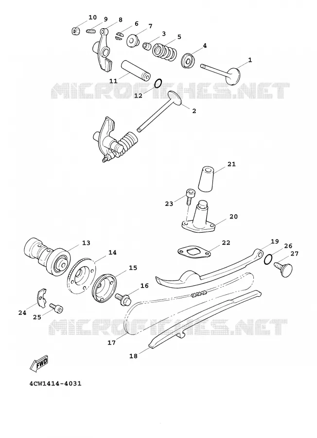 VALVE Yamaha SCOOTER 125 2001 CYGNUS  XC125F