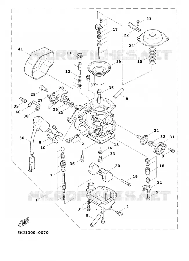 CARBURETOR Yamaha SCOOTER 125 2001 CYGNUS  XC125F