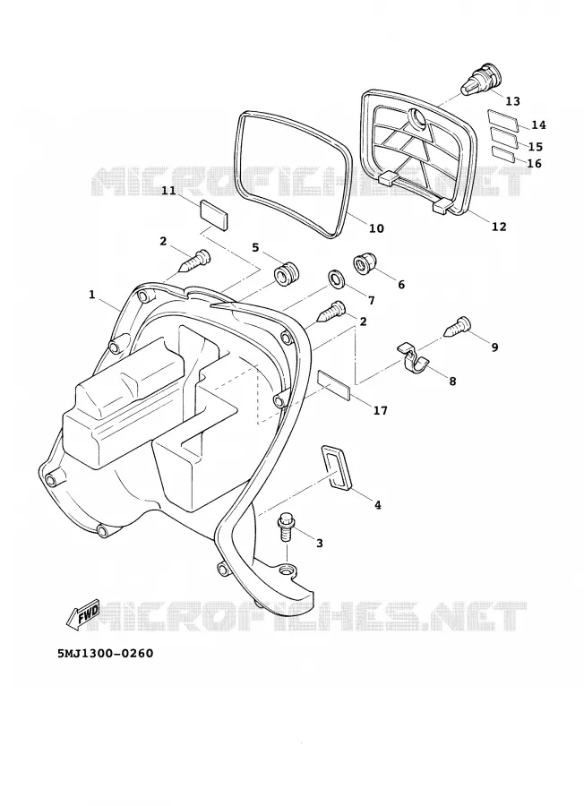 LEG SHIELD Yamaha SCOOTER 125 2001 CYGNUS  XC125F