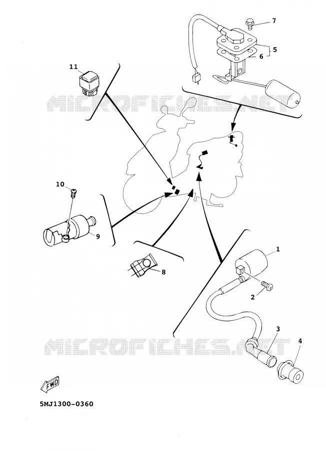 ELECTRICAL 2 Yamaha SCOOTER 125 2001 CYGNUS  XC125F