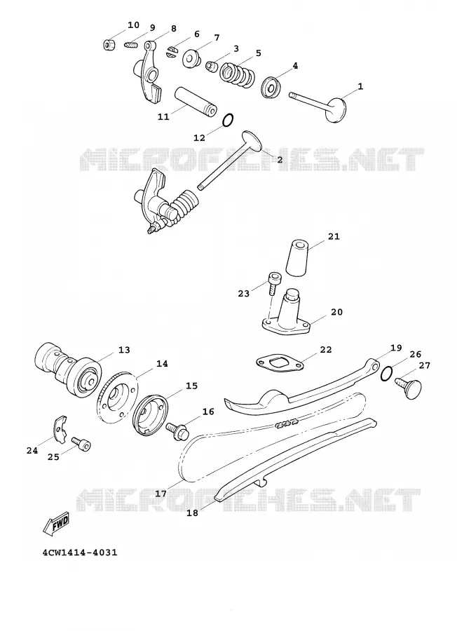 VALVE Yamaha SCOOTER 125 2001 CYGNUS  XC125F