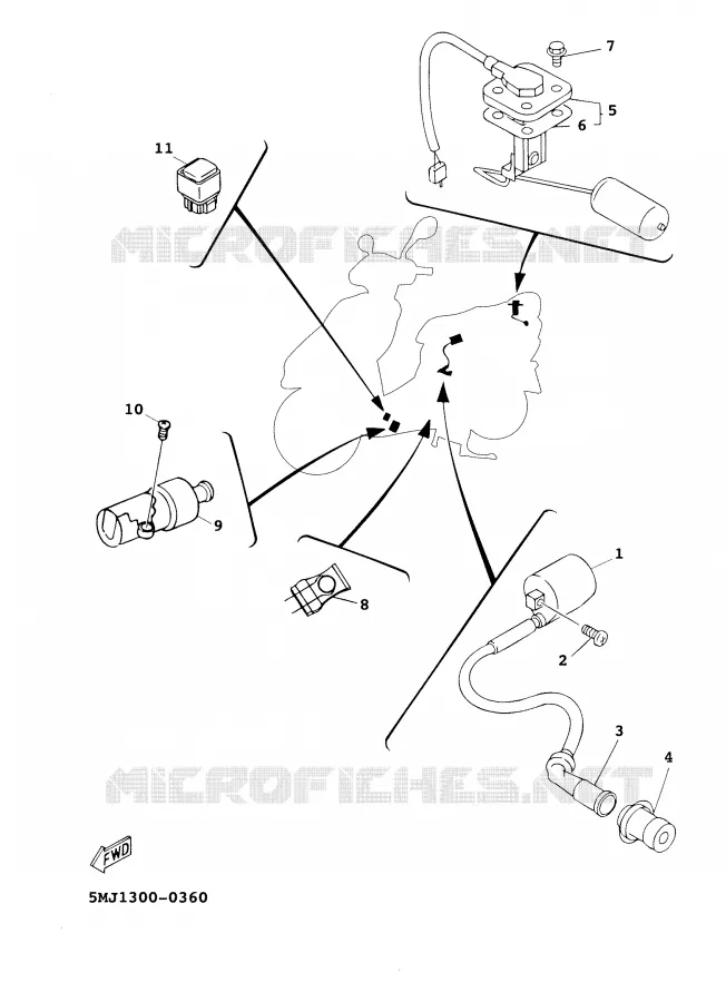 ELECTRICAL 2 Yamaha SCOOTER 125 2001 CYGNUS  XC125F
