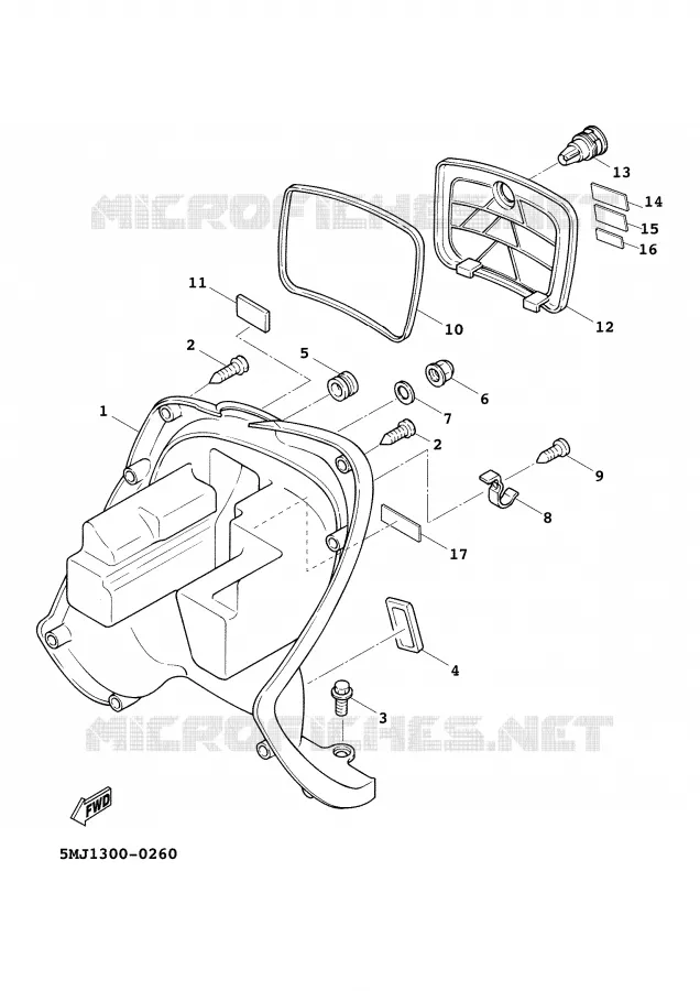 LEG SHIELD Yamaha SCOOTER 125 2000 CYGNUS  XC125FC