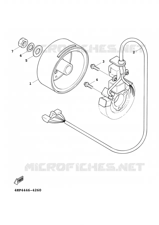 IGNITION Yamaha SCOOTER 125 2000 CYGNUS  XC125FC
