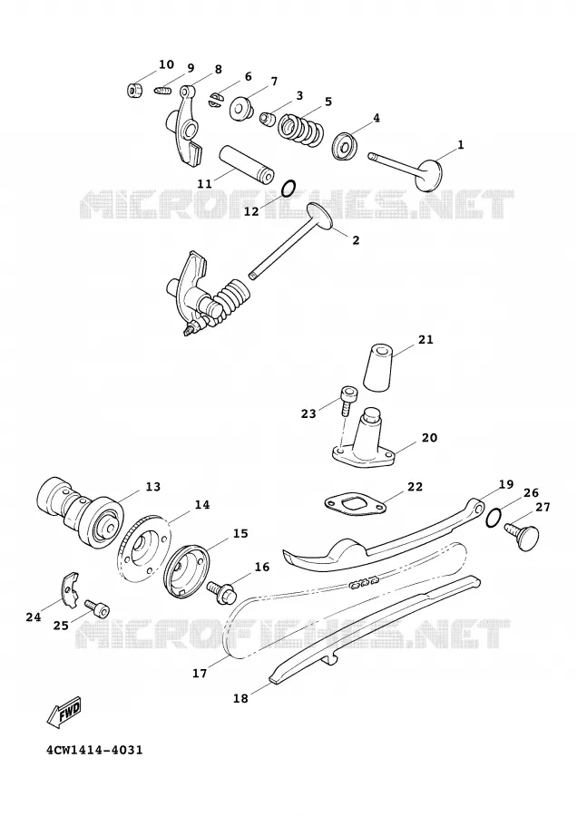 VALVE Yamaha SCOOTER 125 2000 CYGNUS  XC125FH
