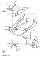 STAND / FOOTREST for Yamaha XC 1997