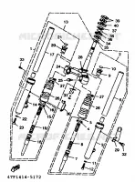 FRONT FORK for Yamaha XC 1997