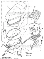 SEAT / CARRIER for Yamaha XC 1997