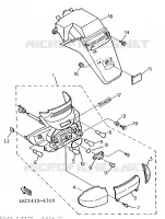 TAIL LIGHT for Yamaha XC 1997