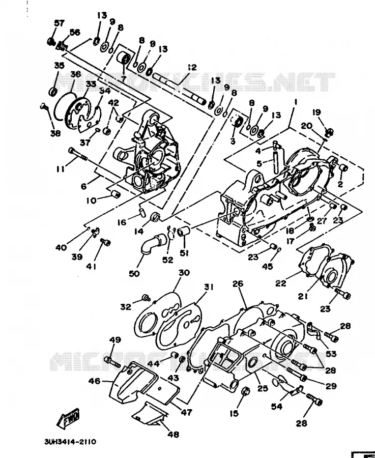 CRANKCASE Yamaha SCOOTER 150 1992 FLY ONE  XC150