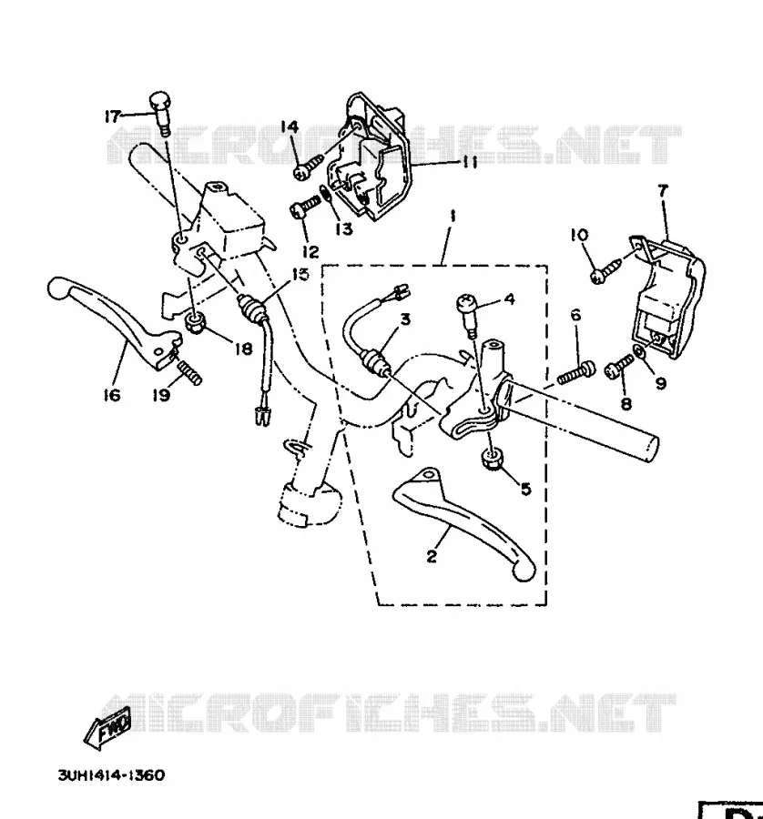 SWITCH / LEVER Yamaha SCOOTER 150 1992 FLY ONE  XC150
