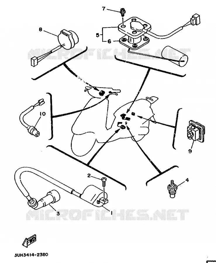 ELECTRICAL 2 Yamaha SCOOTER 150 1992 FLY ONE  XC150
