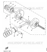 CRANKSHAFT / PISTON for Yamaha FLY ONE 1997