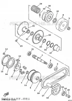 STARTER CLUTCH for Yamaha FLY ONE 1997