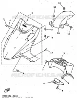 FRONT FENDER for Yamaha FLY ONE 1997