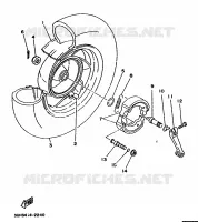 REAR WHEEL for Yamaha FLY ONE 1997