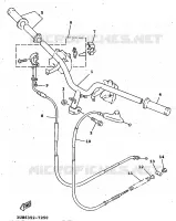 HANDLEBAR & CABLES for Yamaha FLY ONE 1997