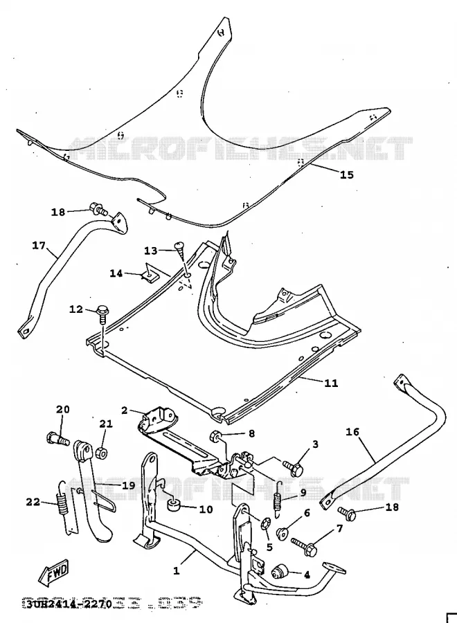 STAND / FOOTREST Yamaha SCOOTER 150 1997 XC  XC150I