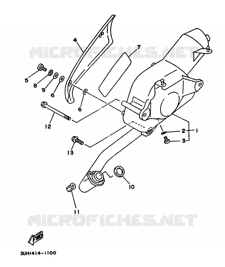 EXHAUST Yamaha SCOOTER 150 1997 XC  XC150I