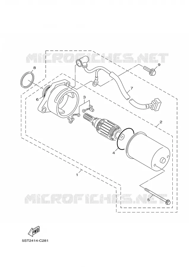 STARTER MOTOR Yamaha SCOOTER 50 2007 GIGGLE  XF50