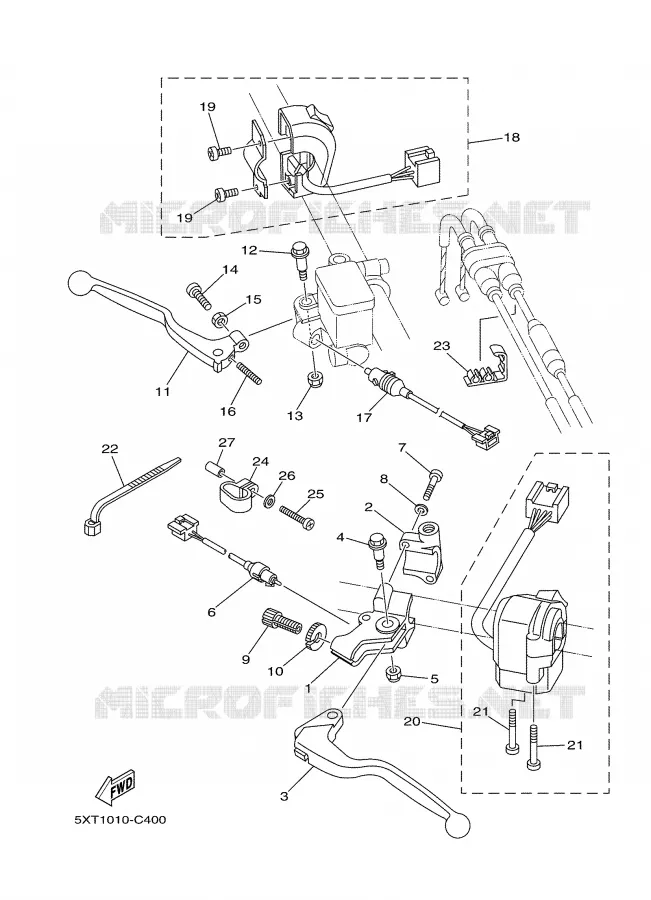 SWITCH / LEVER Yamaha MOTO 250 2005 TRICKER  XG250