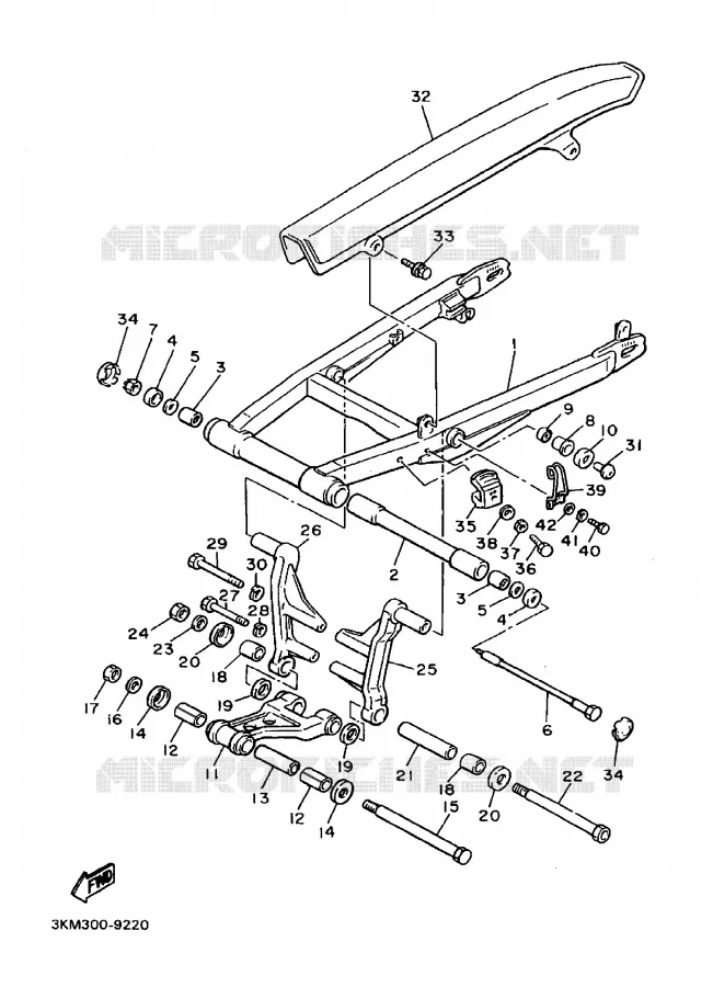 SWINGARM Yamaha MOTO 600 1989 XJ  XJ600