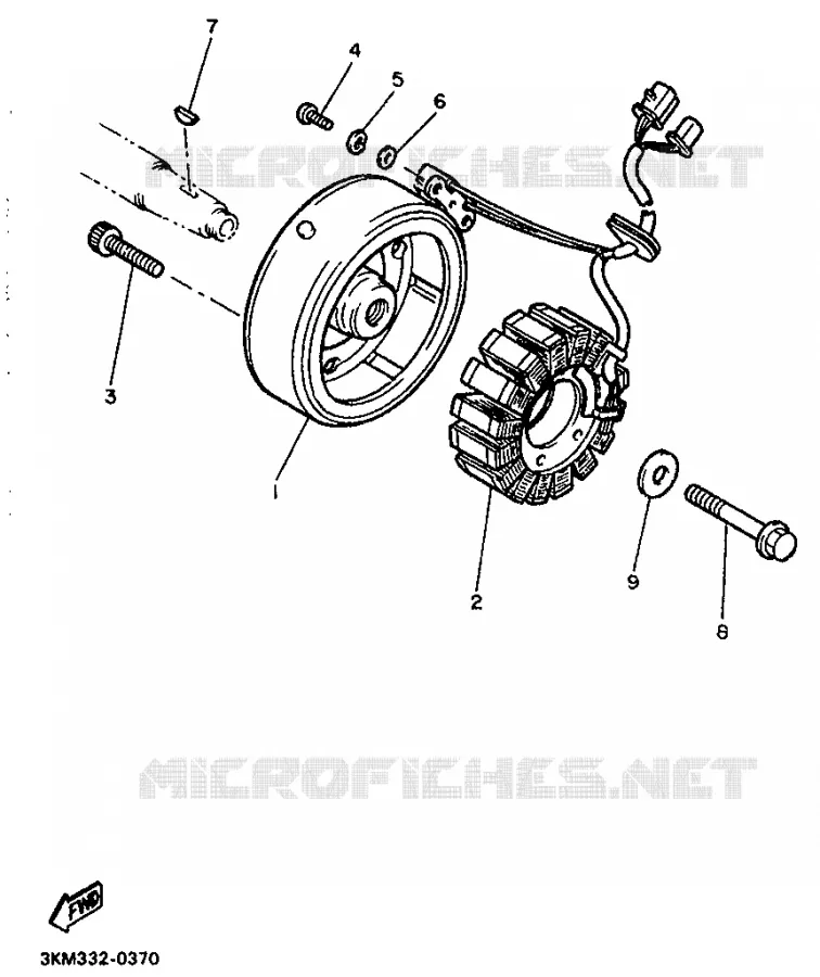 IGNITION Yamaha MOTO 600 1990 XJ  XJ600