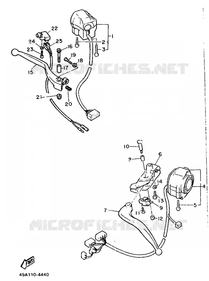 SWITCH / LEVER Yamaha MOTO 600 1990 XJ  XJ600