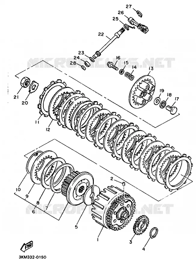 STARTER CLUTCH Yamaha MOTO 600 1990 XJ  XJ600
