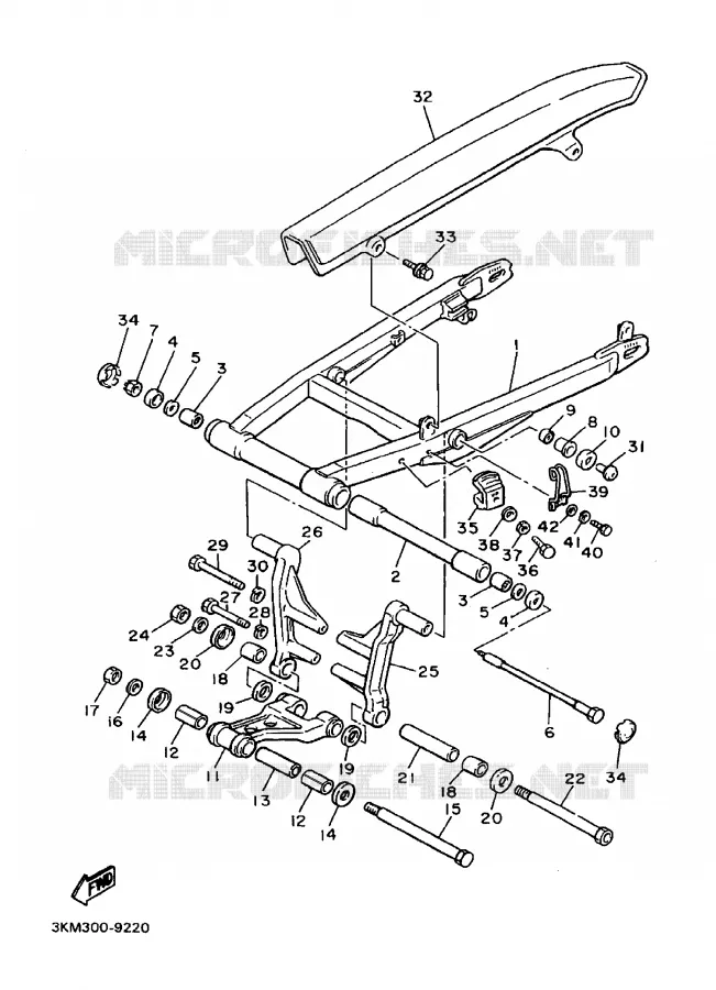 SWINGARM Yamaha MOTO 600 1991 XJ  XJ600