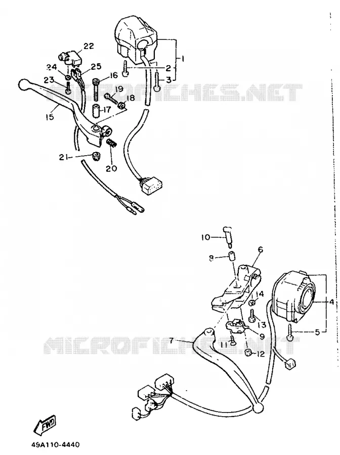 SWITCH / LEVER Yamaha MOTO 600 1991 XJ  XJ600