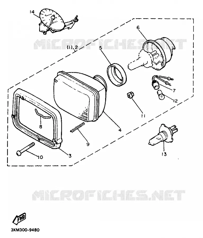 OPTIONAL PARTS Yamaha MOTO 600 1991 XJ  XJ600