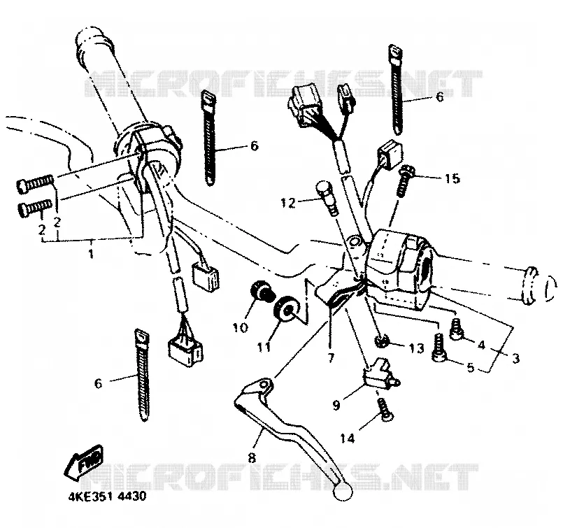 HANDLE SWITCH / LEVER Yamaha MOTO 600 1994 XJN  XJ600N