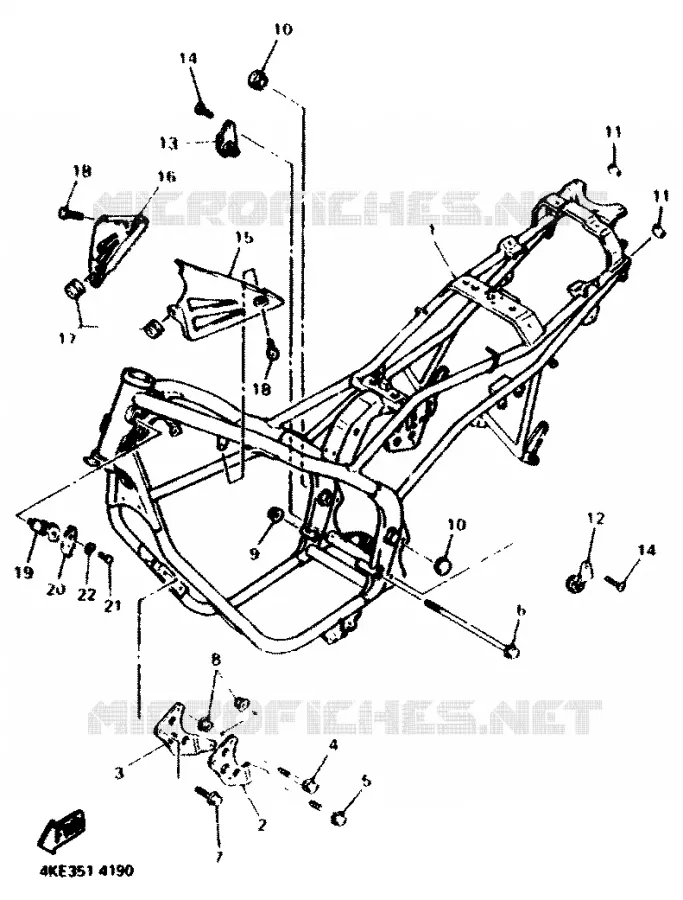 FRAME Yamaha MOTO 600 1994 XJN  XJ600N