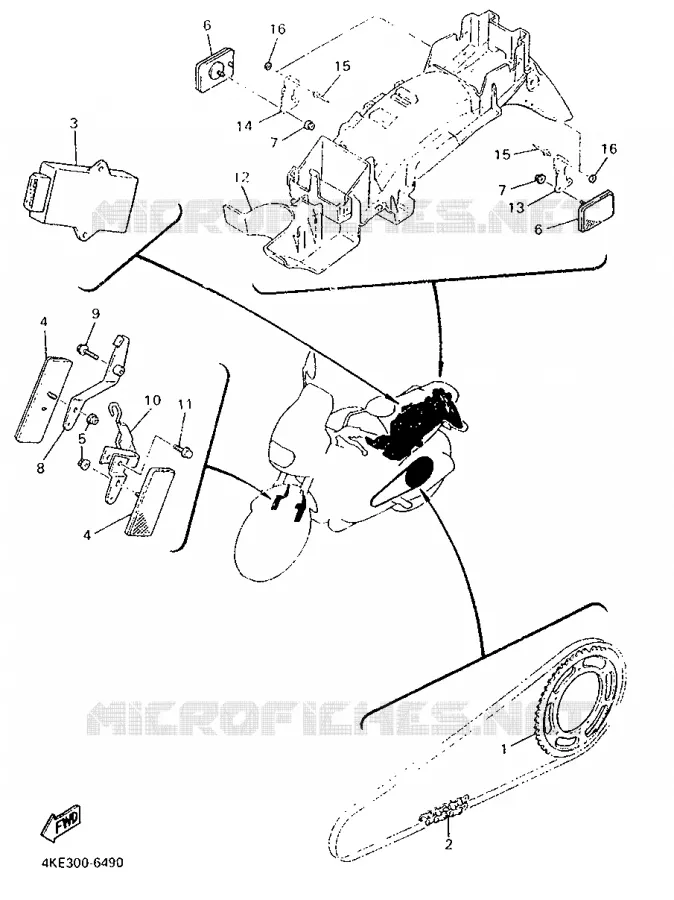 OPTIONAL PARTS Yamaha MOTO 600 1996 XJN  XJ600N