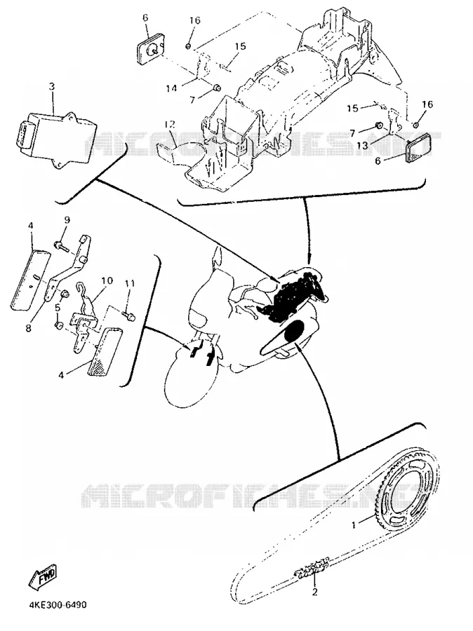 OPTIONAL PARTS Yamaha MOTO 600 1996 XJN  XJ600N