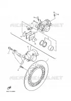 REAR BRAKE CALIPER for Yamaha XJN 2002