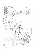 REAR BRAKE MASTER CYLINDER for Yamaha XJN 2002