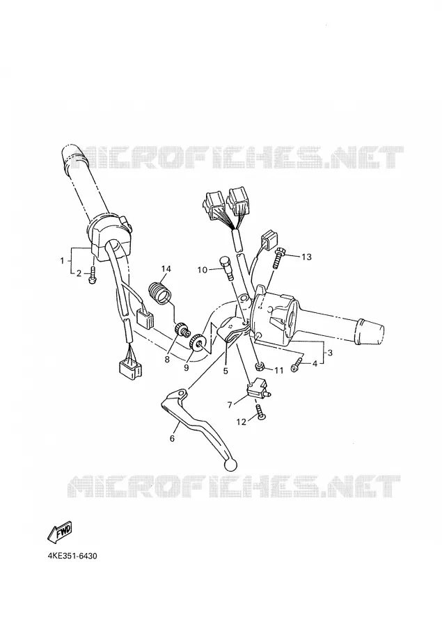 SWITCH / LEVER Yamaha MOTO 600 2002 XJN  XJ600N