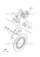 REAR BRAKE CALIPER for Yamaha XJN 2002