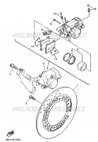 REAR BRAKE CALIPER / DISC for Yamaha XJN 1996