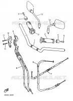 HANDLEBAR & CABLES for Yamaha XJN 1996