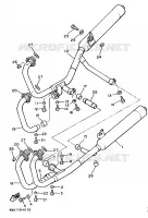 EXHAUST for Yamaha XJ 1990