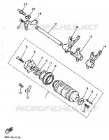 GEAR SHIFT SELECTOR DRUM / FORK for Yamaha XJ 1990