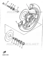 FRONT WHEEL for Yamaha XJ 1990