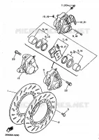 FRONT BRAKE CALIPER for Yamaha XJ 1990