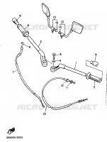 HANDLEBAR & CABLES for Yamaha XJ 1990