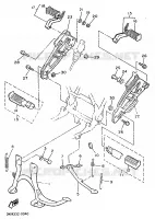 STAND / FOOTREST for Yamaha XJ 1990